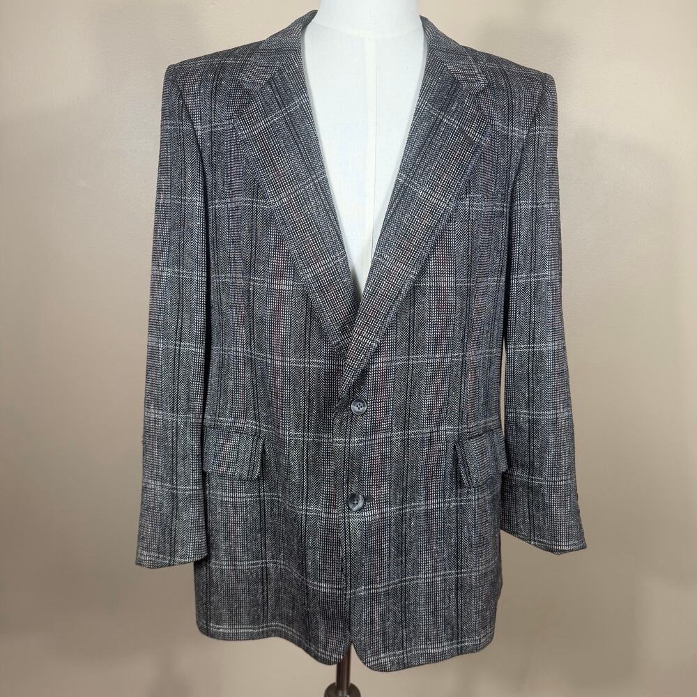 Vintage Christian Dior Monsieur 100% Silk Tweed Blazer Jacobson’s Sport Coat